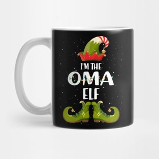 Im The Oma Elf Christmas Mug